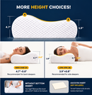 Orthopedic Cervical Memory Foam Pillow – Contoured Neck & Shoulder Pain Relief Pillow with Bamboo Cover