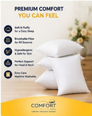 Premium Microfiber Cushion Fillers – Fluffy Sofa & Throw Pillow Inserts, Pack of 4