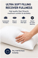 Premium Microfiber Cushion Fillers – Fluffy Sofa & Throw Pillow Inserts, Pack of 4