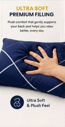 Ultra-Soft Luxury Microfiber Bed Pillows – Hotel-Quality Sleeping Pillows, Pack of 2