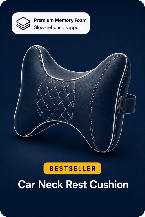Comfort India Premium Car Seat Headrest Neck Rest Cushion
