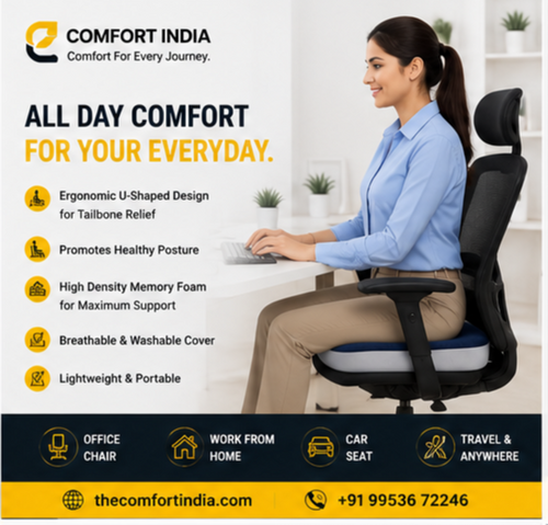 Comfort India Orthopedic Seat Cushion